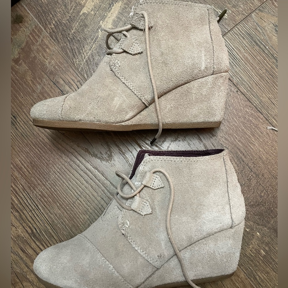 TOMS Wedge Booties - Size 8.5